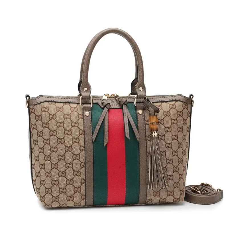 Gucci Raina Medium GG Canvas Top Handle Bag