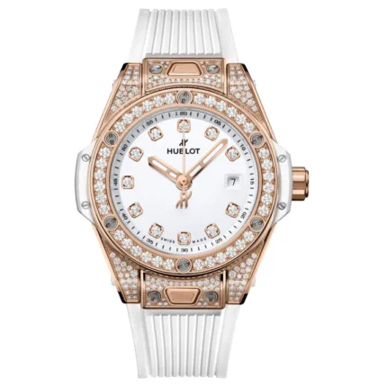 Hublot Big Bang Platinum Diamond Pave 33mm - 485.OE.2210.RW.1604 Watch - Dubai Elegance