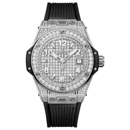 Hublot Big Bang Platinum Diamond Pave 33mm - 485.SX.9000.RX.1604 Watch - Dubai Elegance