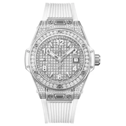 Hublot Big Bang Steel Pave 33mm - 485.SE.9000.RW.1604 Watch - Dubai Elegance