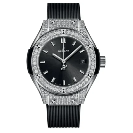 Hublot Platinum Pavé 29mm - 591.NX.1470.RX.1604 Watch - Dubai Elegance