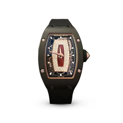 RM07-01 Black Ceramic Red Lips Watch - Dubai Elegance