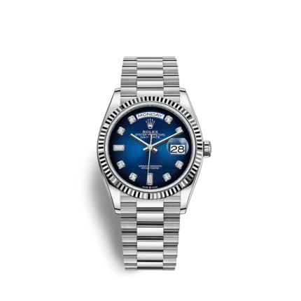 Rolex 128239 Day-Date Blue ombré wD in Dubai UAE - Dubai Elegance