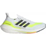 Adidas Ultra Boost 21 White Light Green