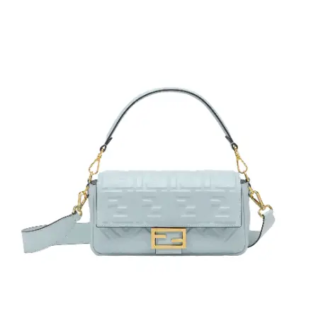 Baguette Light blue nappa leather bag Fendi Baguette Light blue nappa leather bag