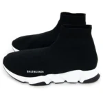 Balenciaga Speed Runner High Tops Black White