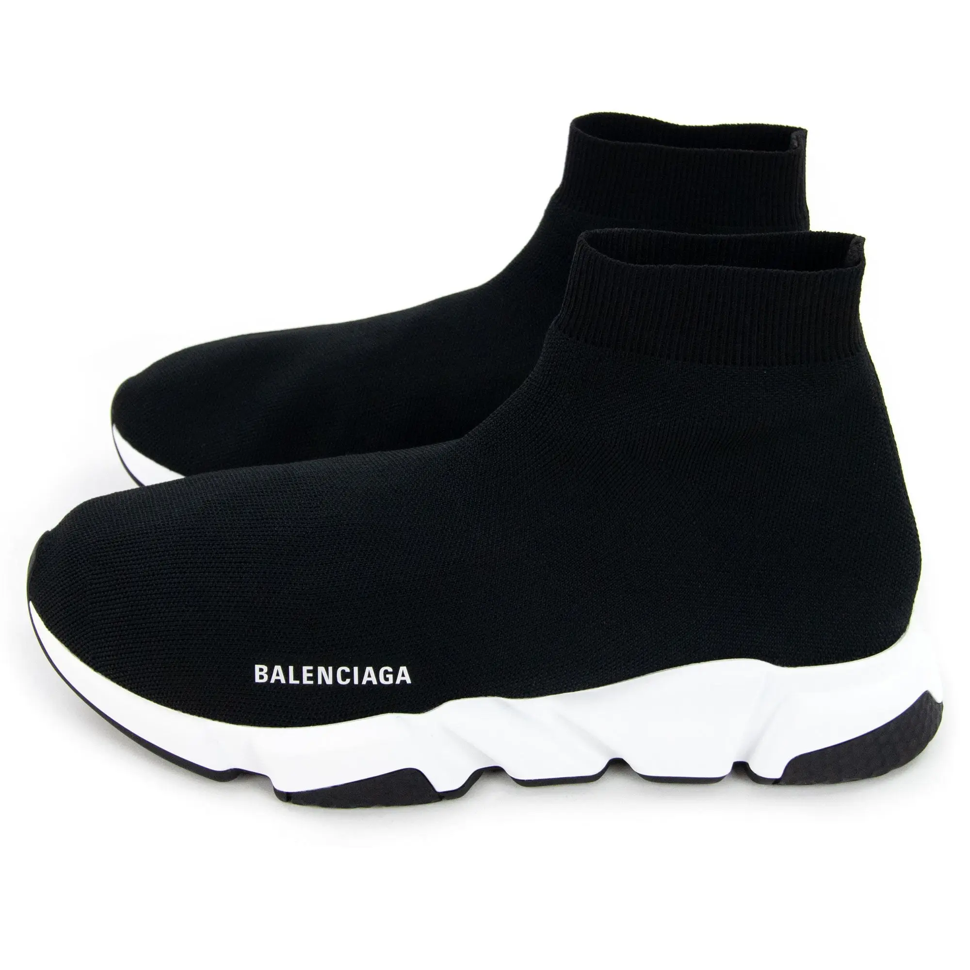 Balenciaga Speed Runner High Tops Black White Balenciaga Speed Runner High Tops Black White