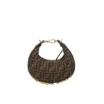 Fendigraphy Mini Brown FF jacquard fabric mini bag