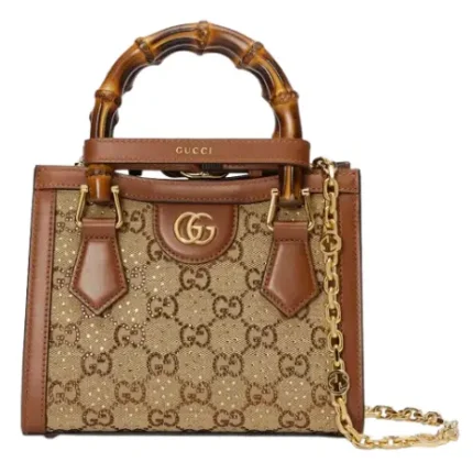 Gucci Diana crystals small tote 707449 21HRG 2687 Women Bag