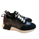 Hermes Top Luxury Men's Graffiti Embroidery Bouncing Sneaker Shoes
