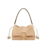 Mamma Baguette Medium Pale pink nappa leather bag