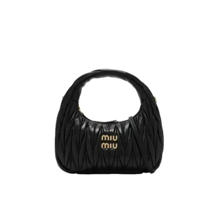 Miu Miu Wander matelassé small hobo bag in Dubai UAE