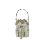 Mon Tresor Canvas mini-bag with multicolour FF embroidery
