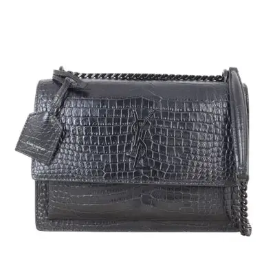 Saint Laurent Sunset Medium Croc-Embossed in Dubai UAE