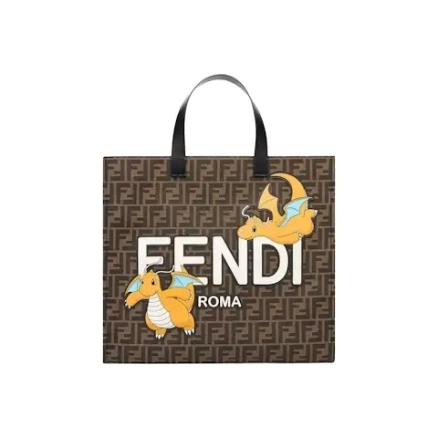 Shopper FENDI x FRGMT x POKÉMON brown FF fabric bag Shopper FENDI x FRGMT x POKÉMON brown FF fabric bag