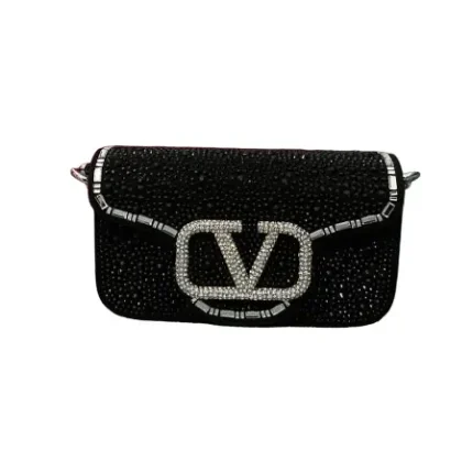Valentino Garavani Small Locò Embellished Shoulder Bag in Dubai UAE