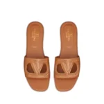 Valentino Garavani VLogo Cut-Out Leather Sandals