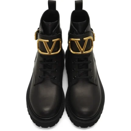 Valentino Garavani Vlogo combat boots in Dubai UAE