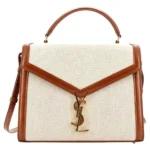 YSL Saint Laurent Cassandra Top Handle Canvas with Leather Medium leather bag in Dubai UAE