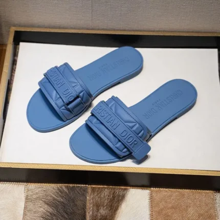 Christian Dior Flat Sandals – Signature Logo Strap for Effortless Luxury in Dubai UAE