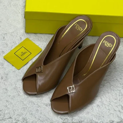 Fendi Filo Mules – Sleek Designer Heels with Iconic Double F Logo in Dubai UAE