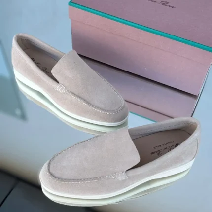 Loro Piana "Summer Walk" Suede Loafers – Handmade Italian Comfort in Cashmere-Soft Leather in Dubai UAE