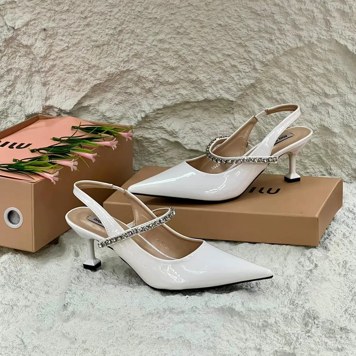 Miu Miu Women’s Square-Toe Pumps – Elegant & Comfortable Designer Heels in Dubai UAE