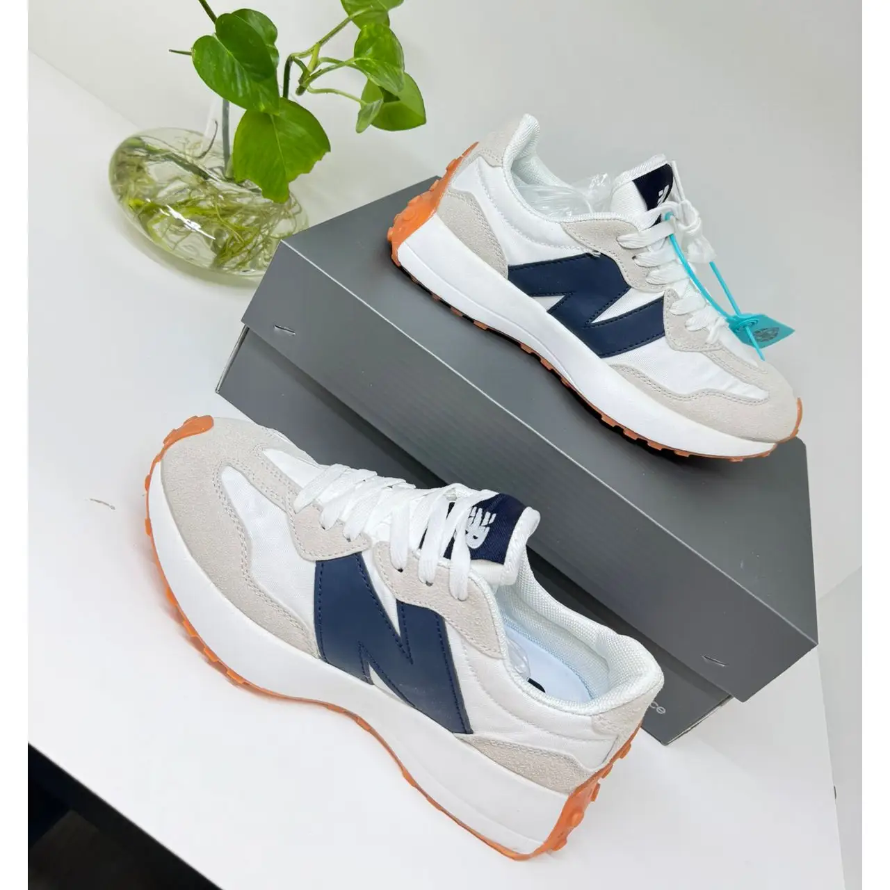 New Balance 327 Sneakers – Retro-Inspired Suede & Nylon with Oversized N Logo in Dubai UAE