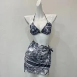 Bikini Set with Matching Sarong – Stylish 3-Piece Beachwear Ensemble in Dubai UAE