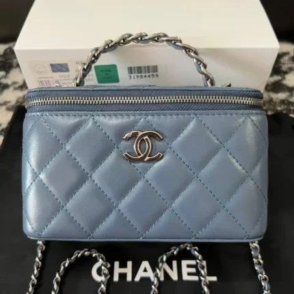 Chanel Classic Vanity Bag – Quilted Leather Beauty with Iconic CC Logo in Dubai UAE