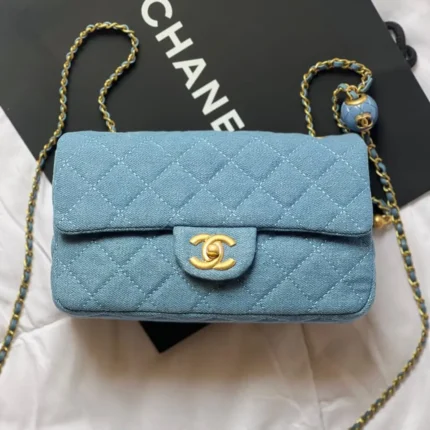Chanel Denim Classic Flap Bag – Iconic Quilted Denim in Dubai UAE