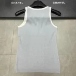 Chanel Ribbed Cotton Tank Top – Iconic Sleeveless Designer Blouse in Dubai UAE