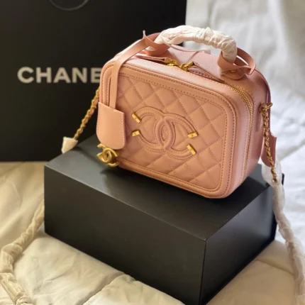 Chanel Small CC Filigree Vanity Bag – Quilted Calfskin Elegance with Iconic CC Logo in Dubai UAE