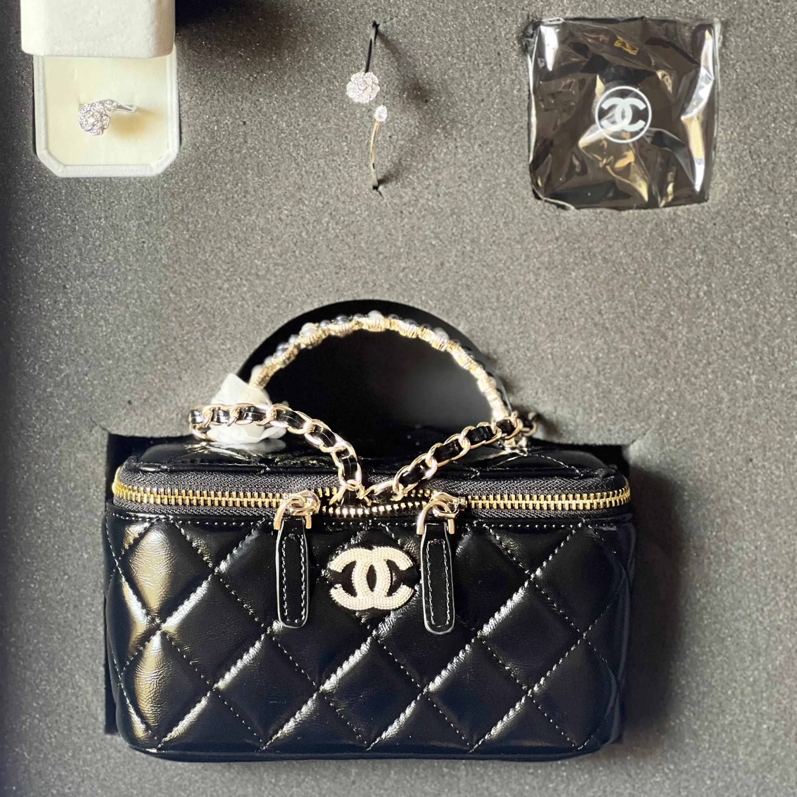 Chanel Vanity Case – Quilted Handbag Inspired by 1990s Travel Cases with Iconic Logo in Dubai UAE Chanel Vanity Case – Quilted Handbag Inspired by 1990s Travel Cases with Iconic Logo in Dubai UAE