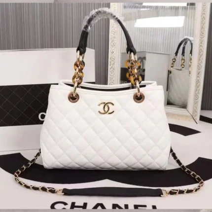 Chanel White Quilted Flap Bag Timeless Icon of Elegance in Dubai UAE