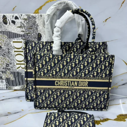 Christian Dior Book Tote Bag – Dior Oblique Pattern, Luxury Travel & Everyday Handbag in Dubai UAE