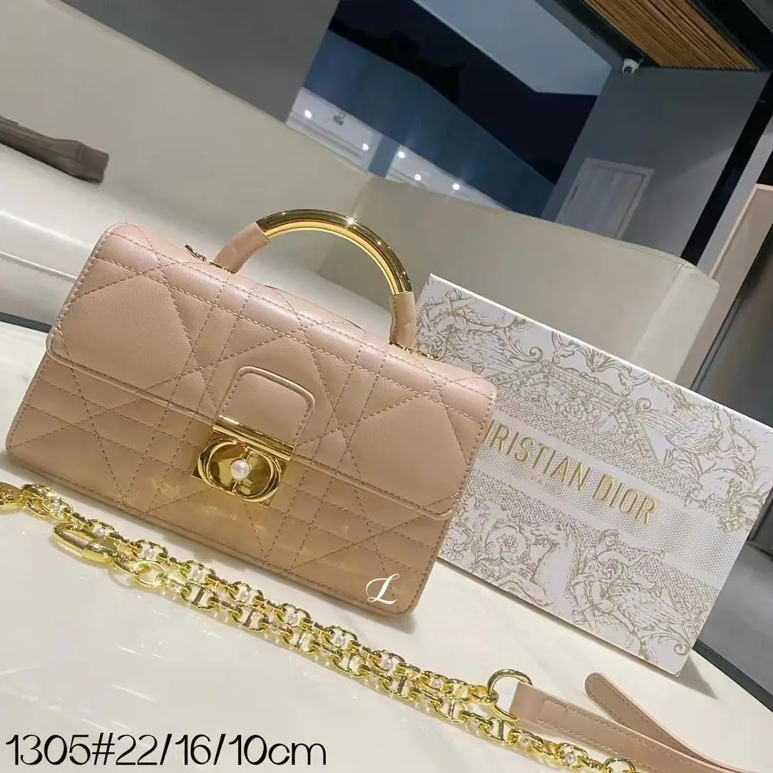 Dior Mini Dior Ange Bag Beige – Quilted Lambskin Leather with silver-Tone Hardware in Dubai UAE Dior Mini Dior Ange Bag Beige – Quilted Lambskin Leather with silver-Tone Hardware in Dubai UAE