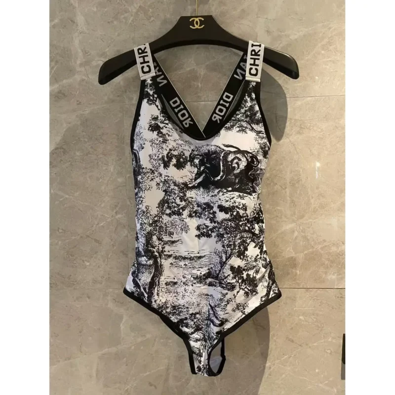 Dioriviera One-Piece Swimsuit – Toile de Jouy Sauvage Print Luxury Swimwear by Dior in Dubai UAE