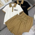 Gucci Polo Shirt and Shorts Matching Set – Luxury Designer Tracksuit for Men in Dubai UAE