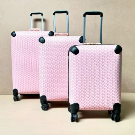 Guess Wilder 28” 8-Wheel Suitcase – Stylish Durability with Signature Peony & G Cube Print in Dubai UAE