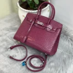 Hermès Birkin-Style Crocodile Embossed Luxury Handbag – Iconic Design Inspired in Dubai UAE