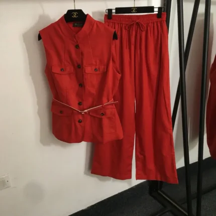 Loro Piana Galdwin/Nadia Jumpsuit – Relaxed Linen Blend Sleeveless Belted One-Piece in Dubai UAE