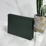 Louis Vuitton Damier Graphite Toiletry Bag – Luxury Dopp Kit with Leather Trim & Double Zip Closure in Dubai UAE