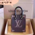 Louis Vuitton Mini Sac Plat – Compact Monogram Canvas Handbag with Leather Trim in Dubai UAE