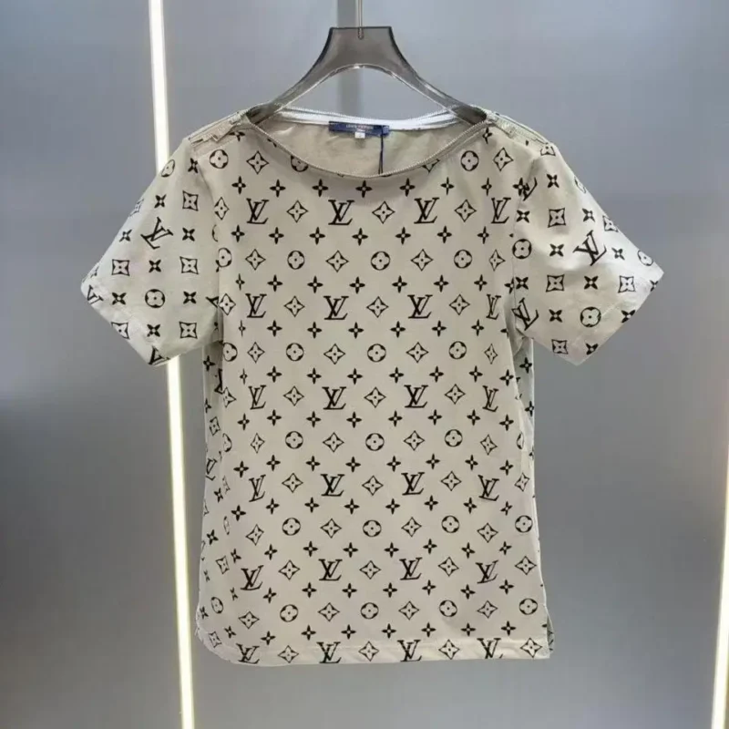 Louis Vuitton Monogram T-Shirt – Iconic All-Over Print Designer Tee in Dubai UAE