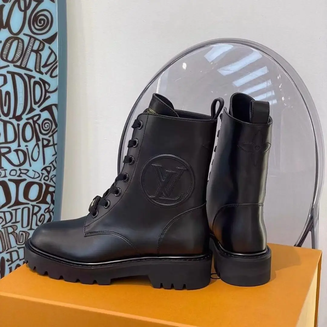Louis Vuitton Territory Flat Ranger Boots – Luxury Calf Leather in Dubai UAE Louis Vuitton Territory Flat Ranger Boots – Luxury Calf Leather in Dubai UAE