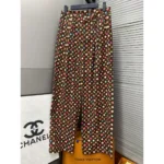 Louis Vuitton Women's Wide Leg Pants – Iconic Monogram Multi-Color Pattern in Dubai UAE